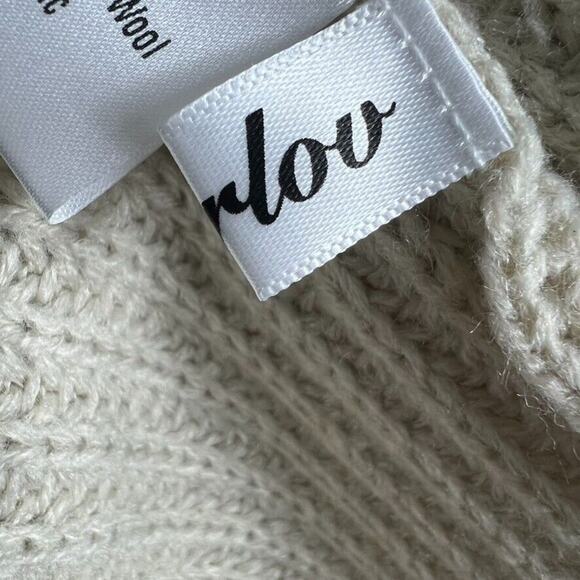 Ugerlov Sweater Womens XL Rib Knit Cap Short Sleeve Crew Relaxed Merino Wool - Picture 7 of 8